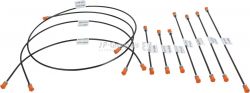  Brake line kit, 2 circuit brake system (not for models with brake booster). With 10 lines for 1 vehicle